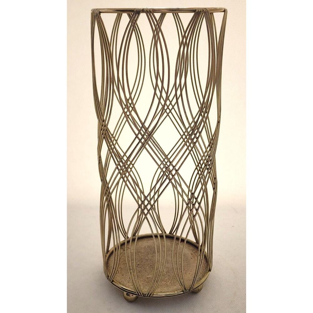 Gold Metal Candle Holder The Spring Shop 10.8" Tall Decorative Modern Farmhouse